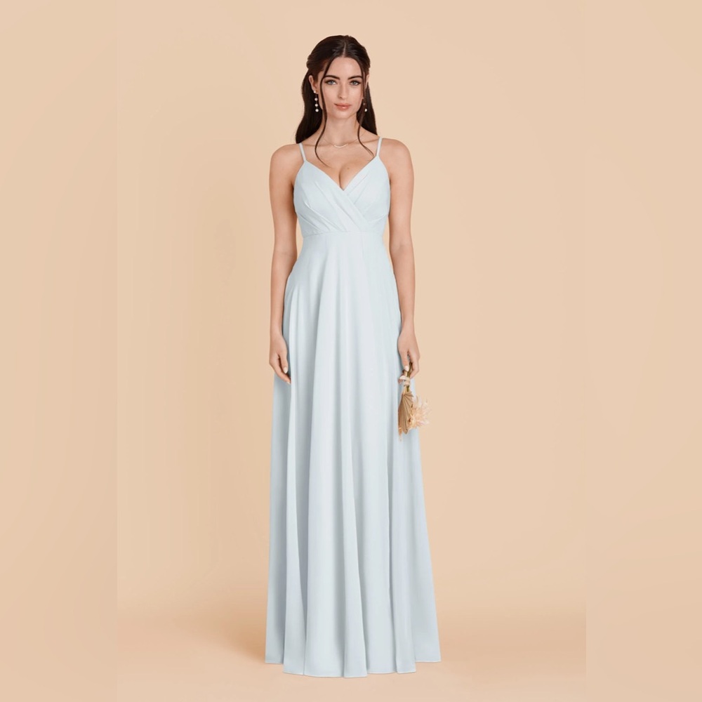 NWT Birdy Grey Kaia Chiffon Dress in Mist Blue